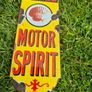Original Shell Motor Spirit Enamel Sign 1920s Push Plate Image 5