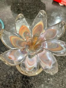 Glass Flower Ornament