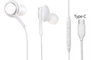 White USB-C Type-C Earphones For Samsung Galaxy S10 S20 S21 A52 A22 Headphones