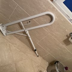 Disabled Toilet Grab Rail 'trombone' lift and lock