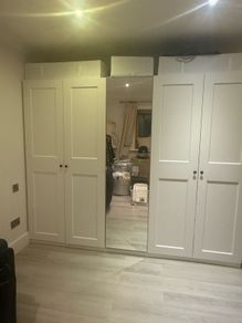 IKEA PAX Wardrobe 2.5m Wide Mirror Door Excellent Condition