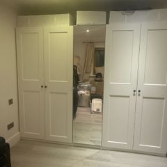 IKEA PAX Wardrobe 2.5m Wide Mirror Door Excellent Condition