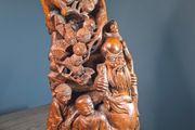 Chinese Wood Carving Qing Large 35cm