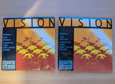 2x Violin string - Thomastik Vision Violin G 4/4 medium