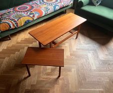 Mid century teak coffee table vintage retro