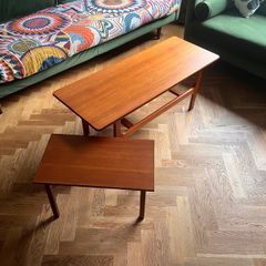 Mid century teak coffee table vintage retro