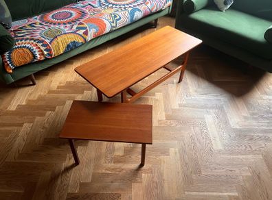 Mid century teak coffee table vintage retro