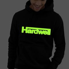 Hardwell hoodie glow in the dark logo hoodie Hardwell dj hooded jumper