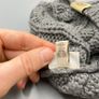 Ugg Australia Grey Beanie Hat Cable Knit  - One Size - Cotton and Silk Blend Image 6