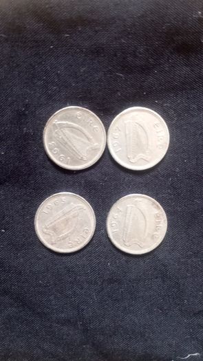 Job Lot of Irish Pre-Euro Coins (10p, 20p, 3d Rabbits)