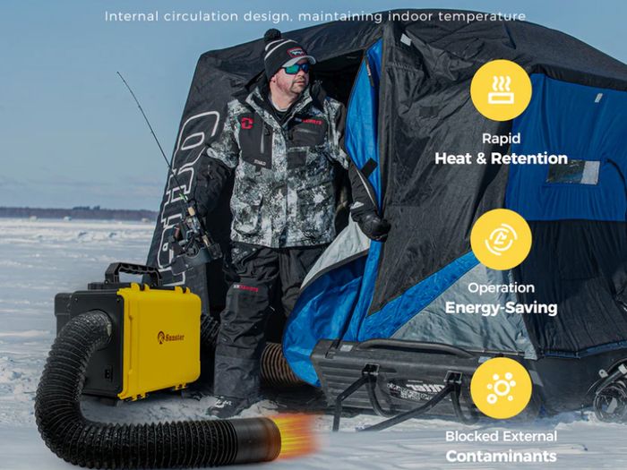 Toolbox style Heater with Power Supply, Timer, Bluetooth App. Latest 2025/2026 model. Silent Pump. (Dublin Stock)