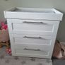 Mamas and Papas Cotbed, Mattress, Dresser Changer & Bed Rail Image 3