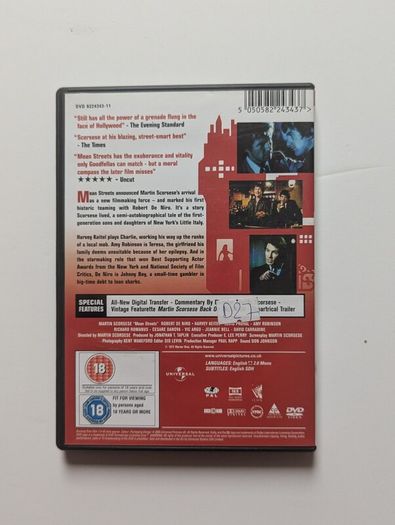 Mean Streets Special Edition DVD 1973