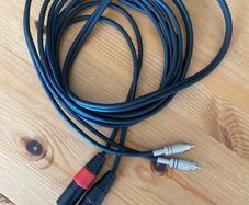 Dual RCA to XLR Male Lead 3 Metres