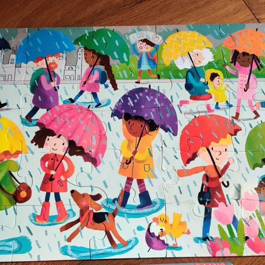 Usborne Book and Jigsaw Colours 25 Pieces Excellent Condition