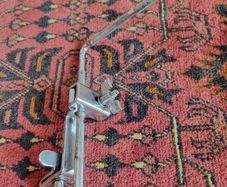 Bass drum mounted L rod arm Clamp for cow bell or wood block