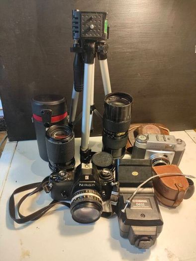 Vintage Cameras and Lens Bundle