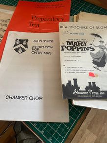 Selection of music sheets