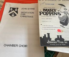 Selection of music sheets
