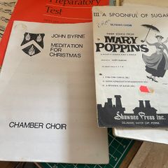 Selection of music sheets