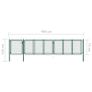 Garden Gate Steel 75x495 cm Green Image 5