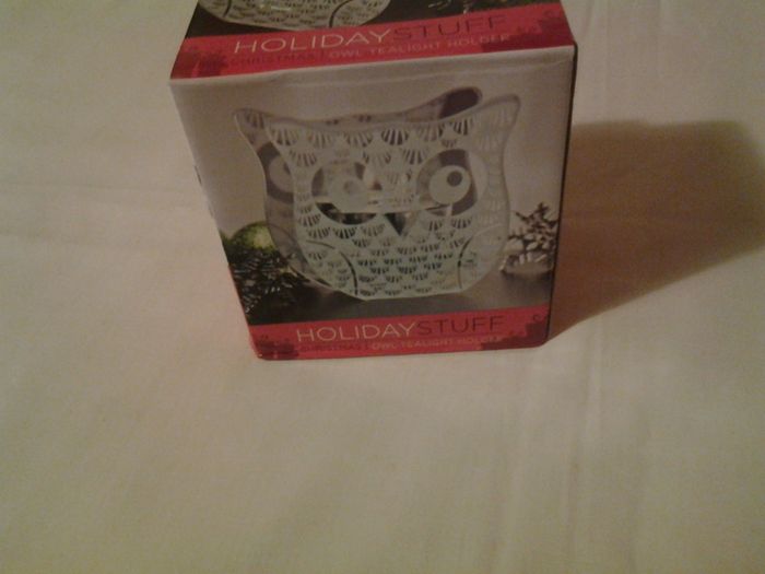 Christmas Owl Tealight Holder for Sale