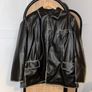 Heavy Distressed Faux Leather Jacket Image 2