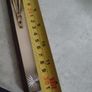 Vintage Wood Crucifix Gold-tone Jesus Lucite accent 31 cm. Image 3