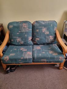 2 Seater Couch and 2 Single Chairs