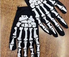 Skeleton Gloves - great for parties & festivals - ideal gift