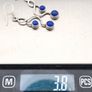 925 Vintage Sterling Silver And Lapis Lazuli Earrings Image 8