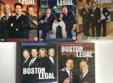 Boston Legal (Complete Series 1-5) James Spader & William Shatner [DVD TV Boxset]