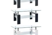 Rectangle Glass Coffee Table Modern Living Room - Free Delivery Nationwide