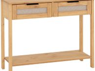 main image for ad Corona Rattan 2 Drawer Console Table