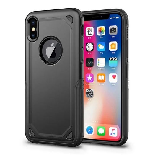 Hybrid Armour Case for iPhone 12 11 Pro XR XS MAX 6 7 8 SE Shockproof Back Cover