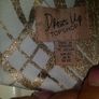 Lovely TOPSHOP Dress up white golden print mini open back dress size UK12 EU40 Perfect condition Postage included Image 4