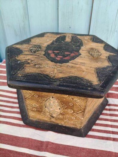 Carved Wooden Box