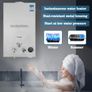 6L Gas Water Heater LPG Portable Instant Water Heater Propane Gas LPG Wall-Mounted Tankless Water Heater Digital Display Image 5