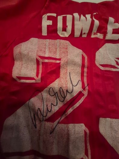 Signed Liverpool 1993-95 Robbie Fowler Jersey