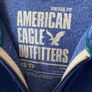 hoodie American eagle xsmall blue logo detail hoodie Image 5