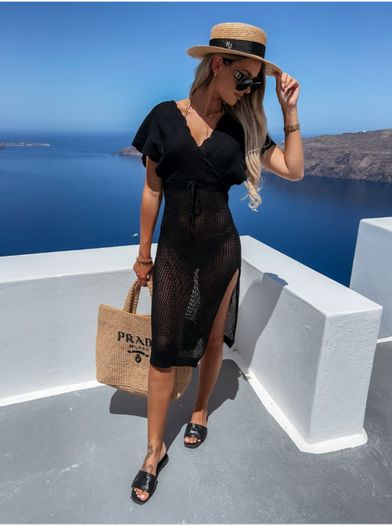 Knitted beach dress