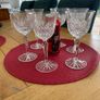 Set of six Skellig crystal small wine glasses Image 3