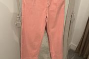 Fab Blush Pink Denim Wide Leg Jeans size 10