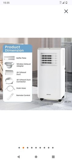 Postage  3-in-1 Portable AC Dehumidifier