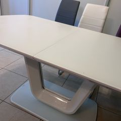 beautiful white kitchen table