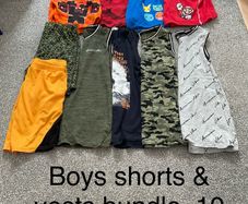 Boys summer bundle, shorts & vests, 10 to 11