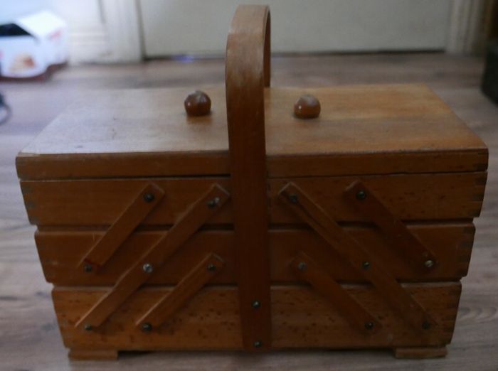 Vintage rustic wood box