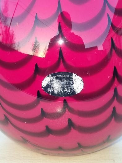 Murano art glass vase