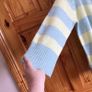 Monsoon Ladies Green and Yellow stripe Mohair wool Blend Lightweight jumper XL oversize Includes Post Image 3