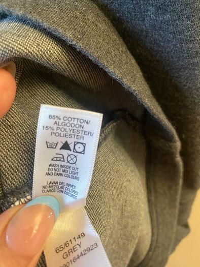Dunnes grey pinafore (as new) age 11-12
